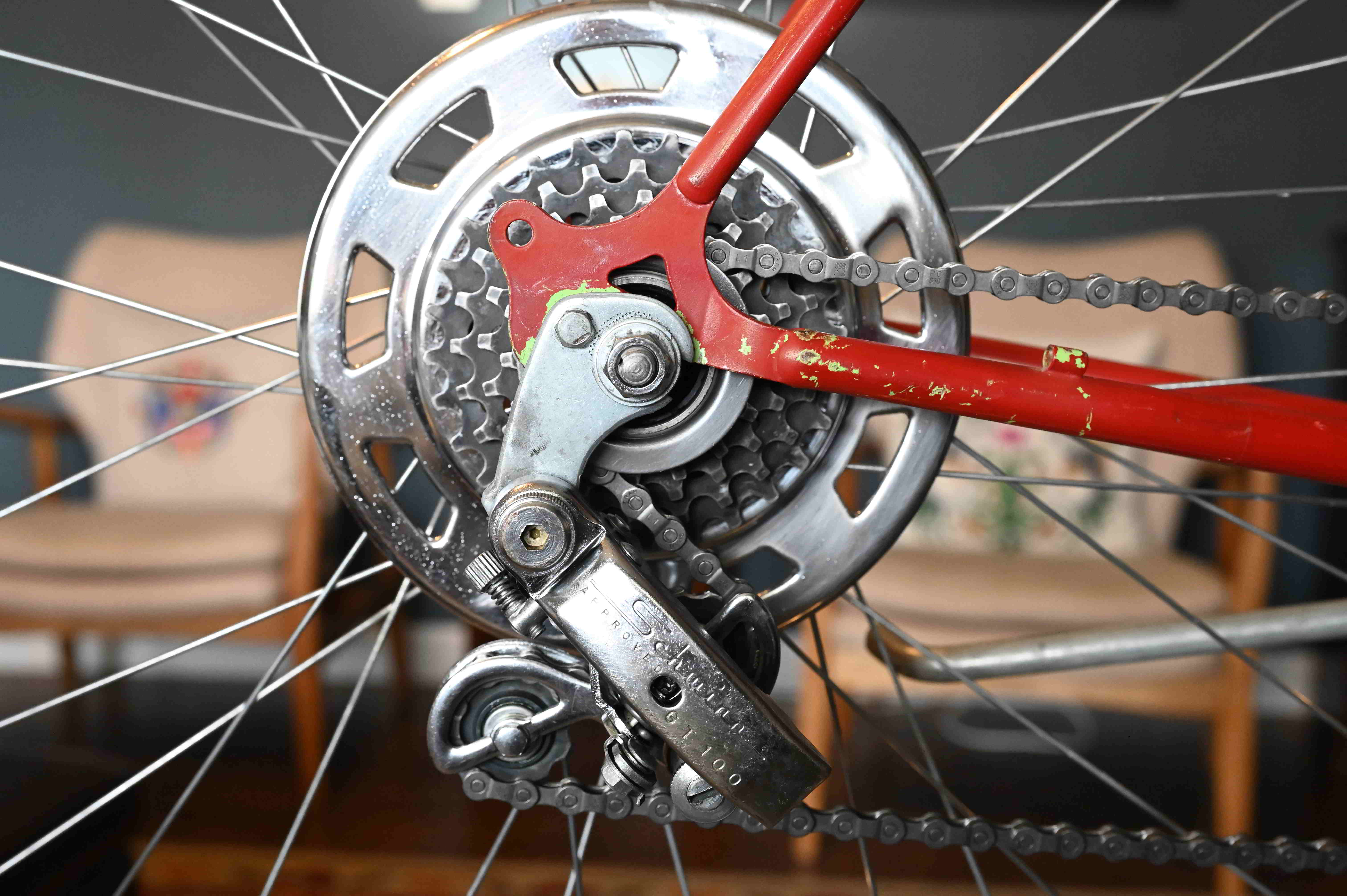 image of the Rear Cassette and Derailleur after overhaul