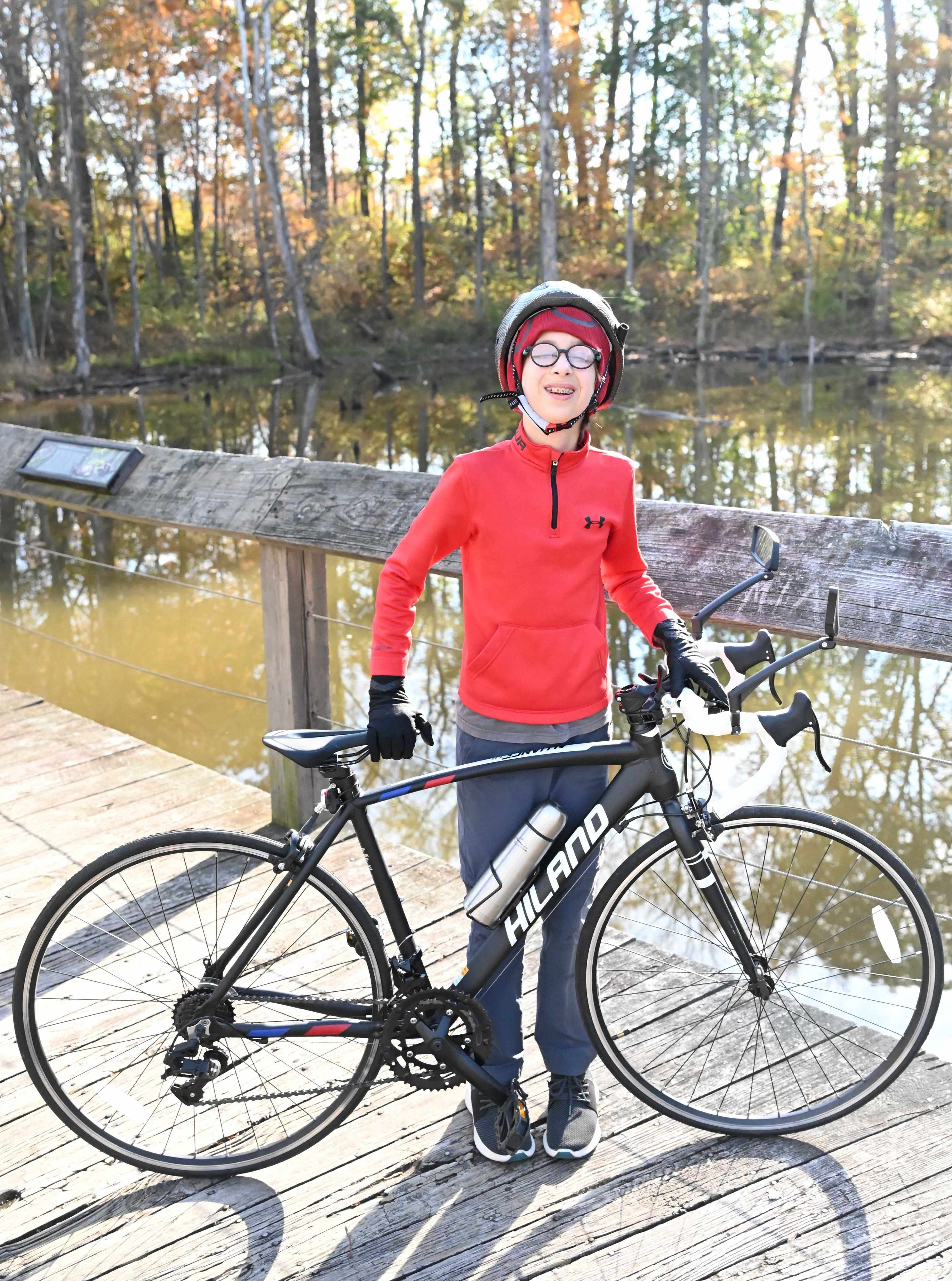 image of sam one wood walkway over water on WB&A trail 